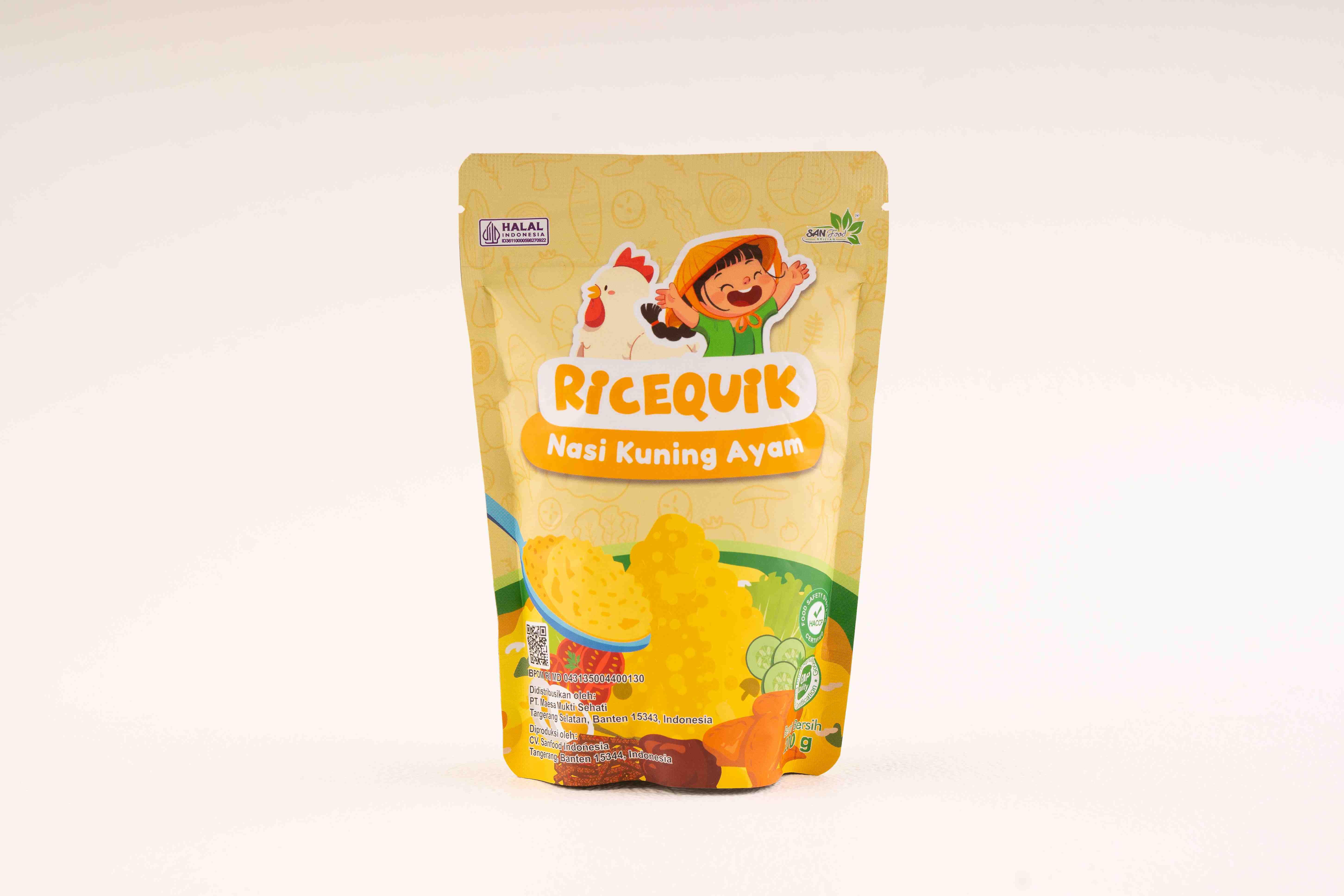 Produk Ricequik Nasi Kuning Ayam Sanfood Indonesia | GOOD FOOD FOR GOOD KIDS