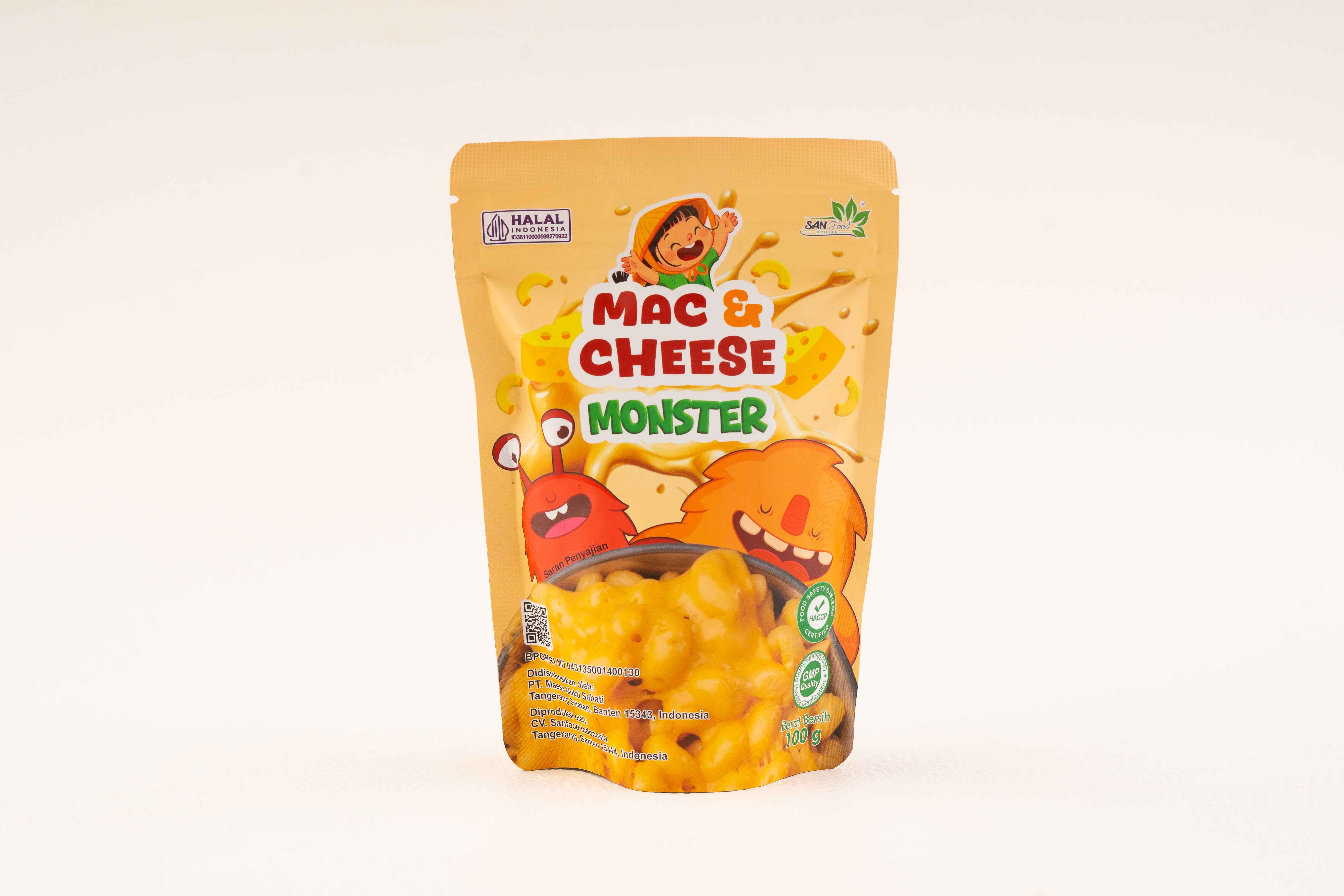 Produk Mac & Cheese Monster Sanfood Indonesia | GOOD FOOD FOR GOOD KIDS