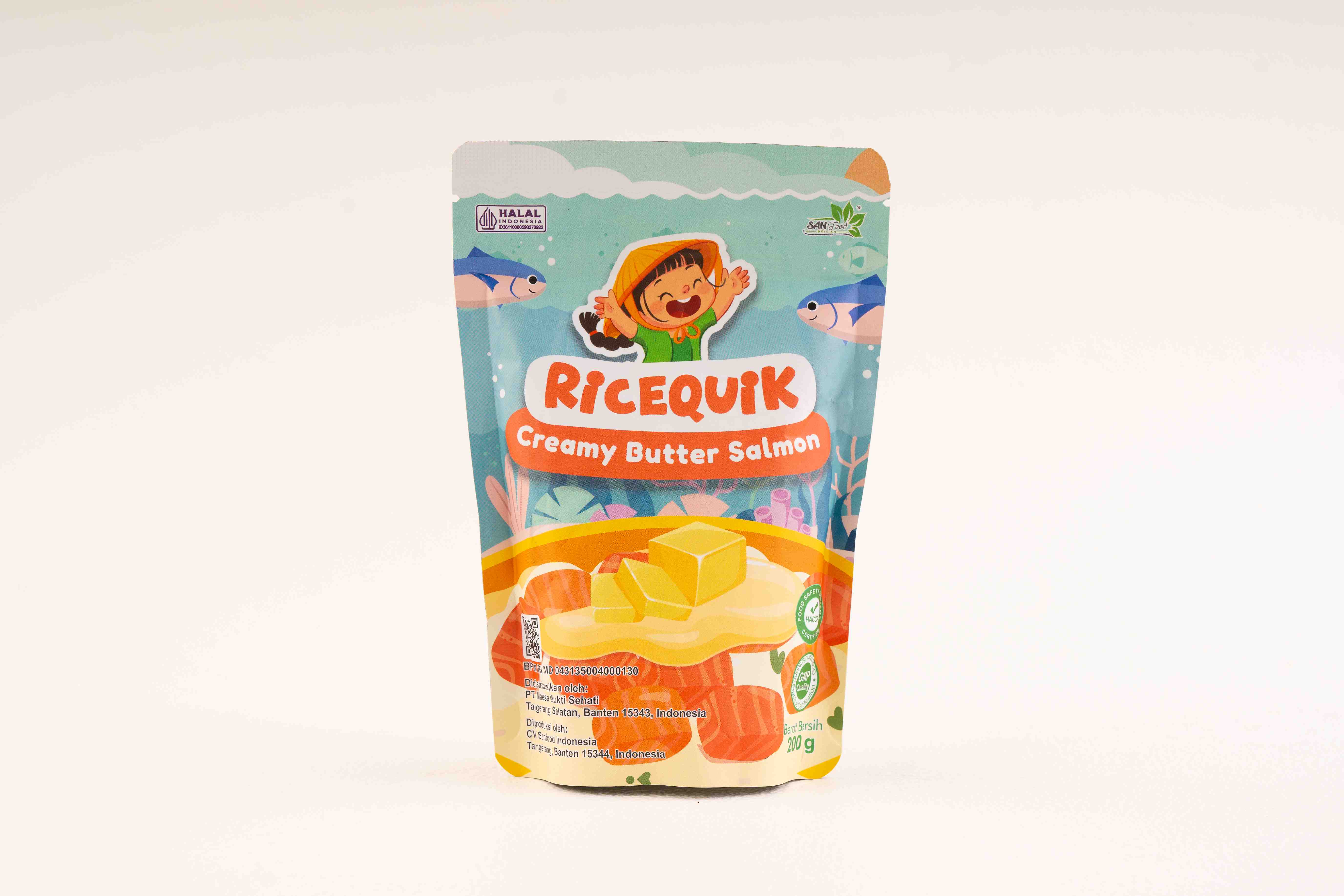 Produk Ricequik Creamy Butter Salmon Sanfood Indonesia | GOOD FOOD FOR GOOD KIDS