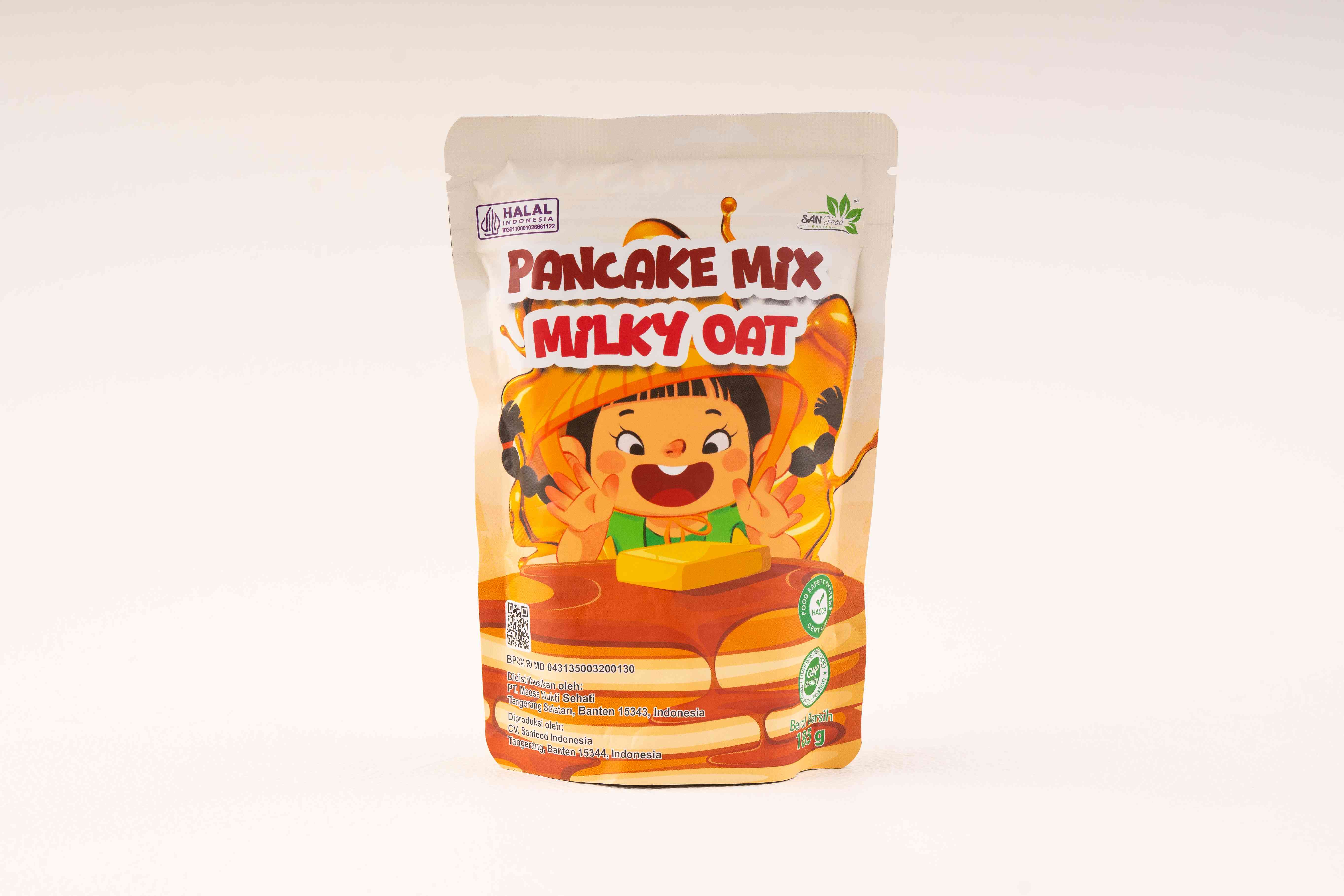 Produk Pancake/Waffle Mix Milky Oat Sanfood Indonesia | GOOD FOOD FOR GOOD KIDS