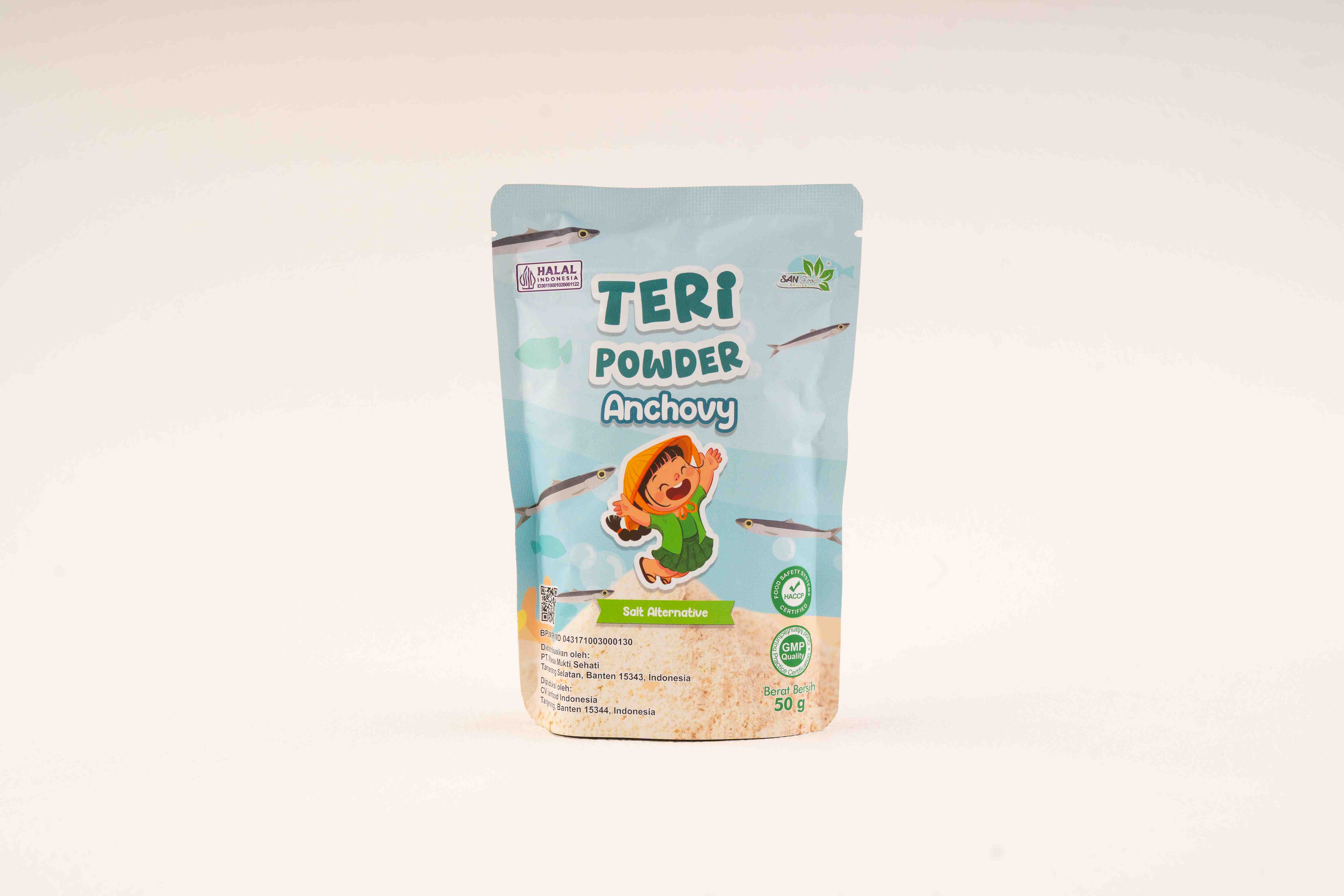 Produk Teri Powder (Anchovy) Sanfood Indonesia | GOOD FOOD FOR GOOD KIDS